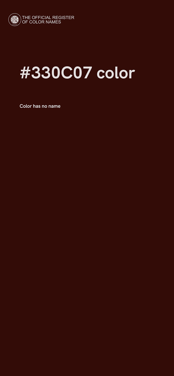 #330C07 color image