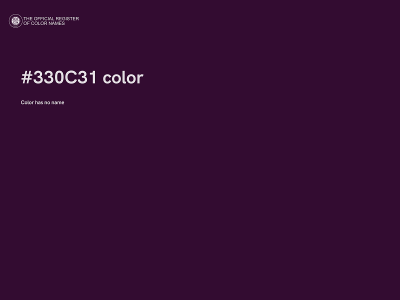 #330C31 color image