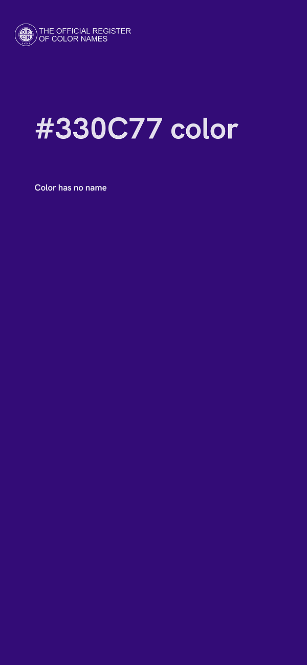 #330C77 color image