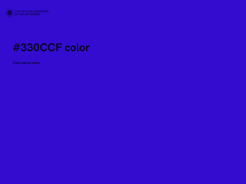#330CCF color image
