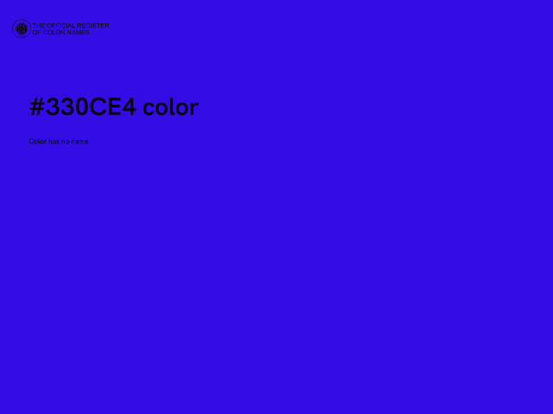 #330CE4 color image