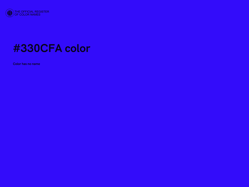 #330CFA color image