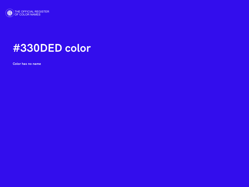 #330DED color image