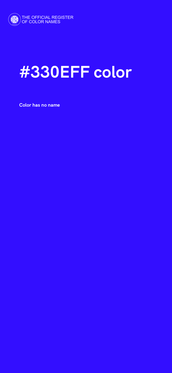 #330EFF color image