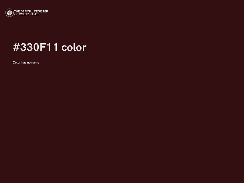 #330F11 color image
