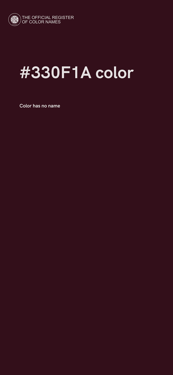 #330F1A color image