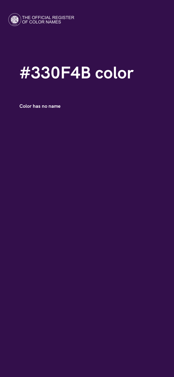 #330F4B color image