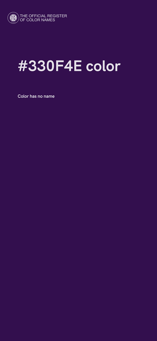 #330F4E color image