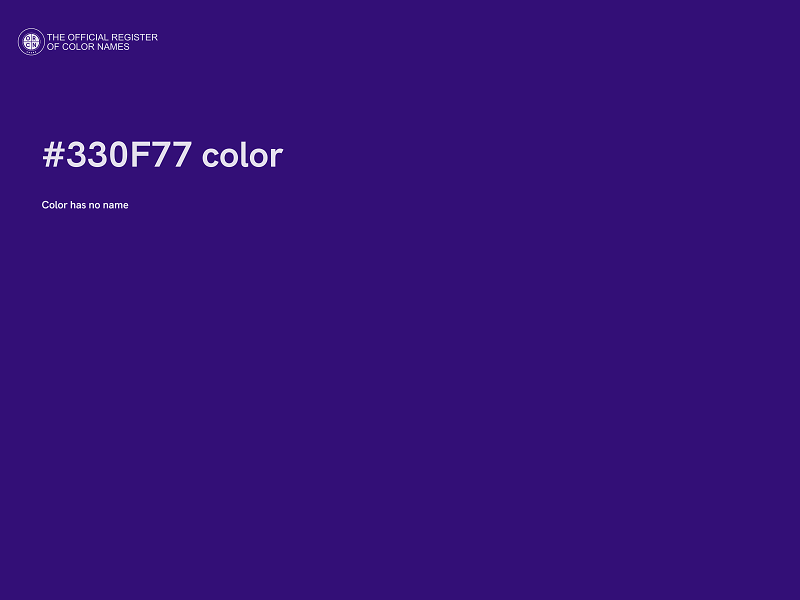 #330F77 color image
