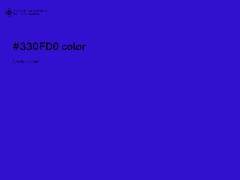 #330FD0 color image