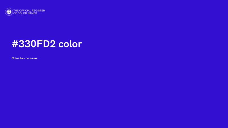 #330FD2 color image