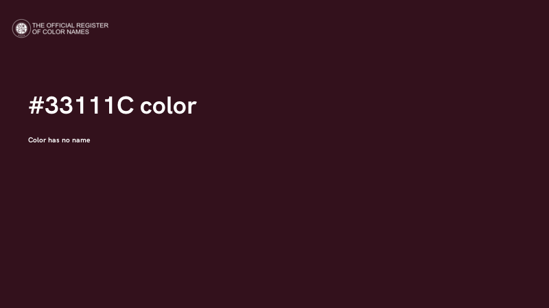 #33111C color image