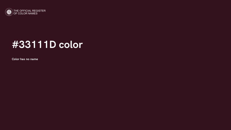 #33111D color image