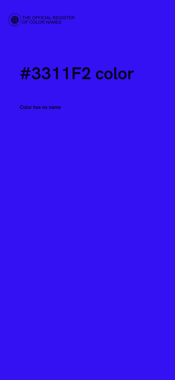 #3311F2 color image