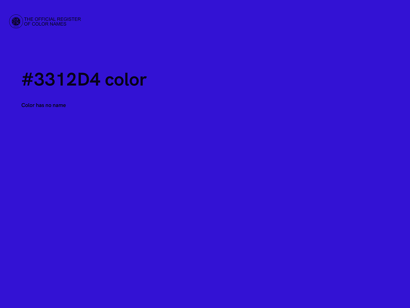 #3312D4 color image