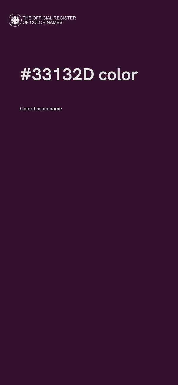 #33132D color image