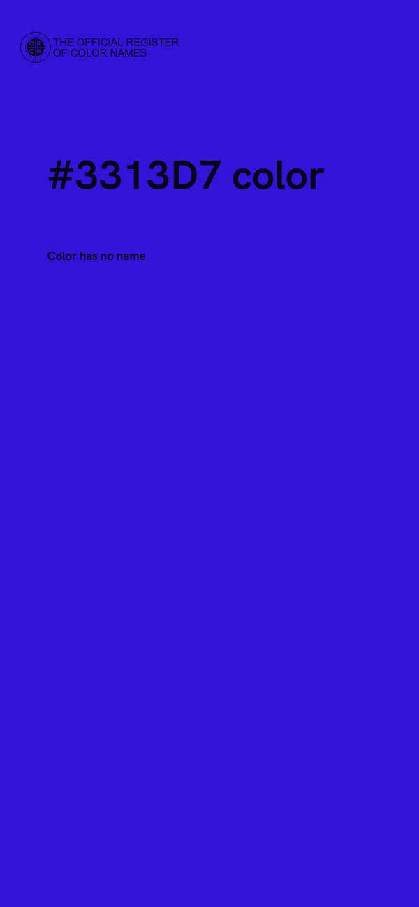#3313D7 color image