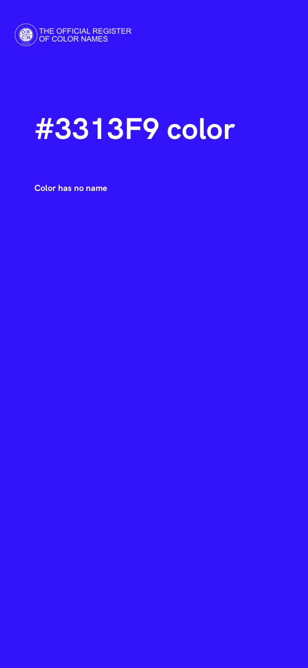 #3313F9 color image