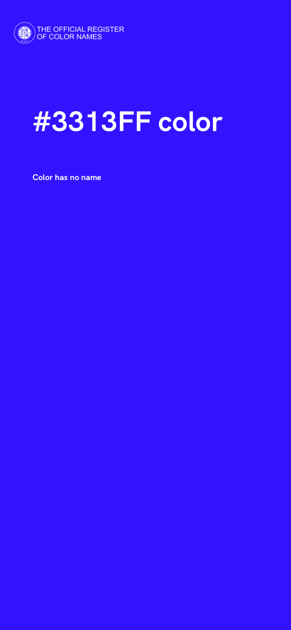 #3313FF color image