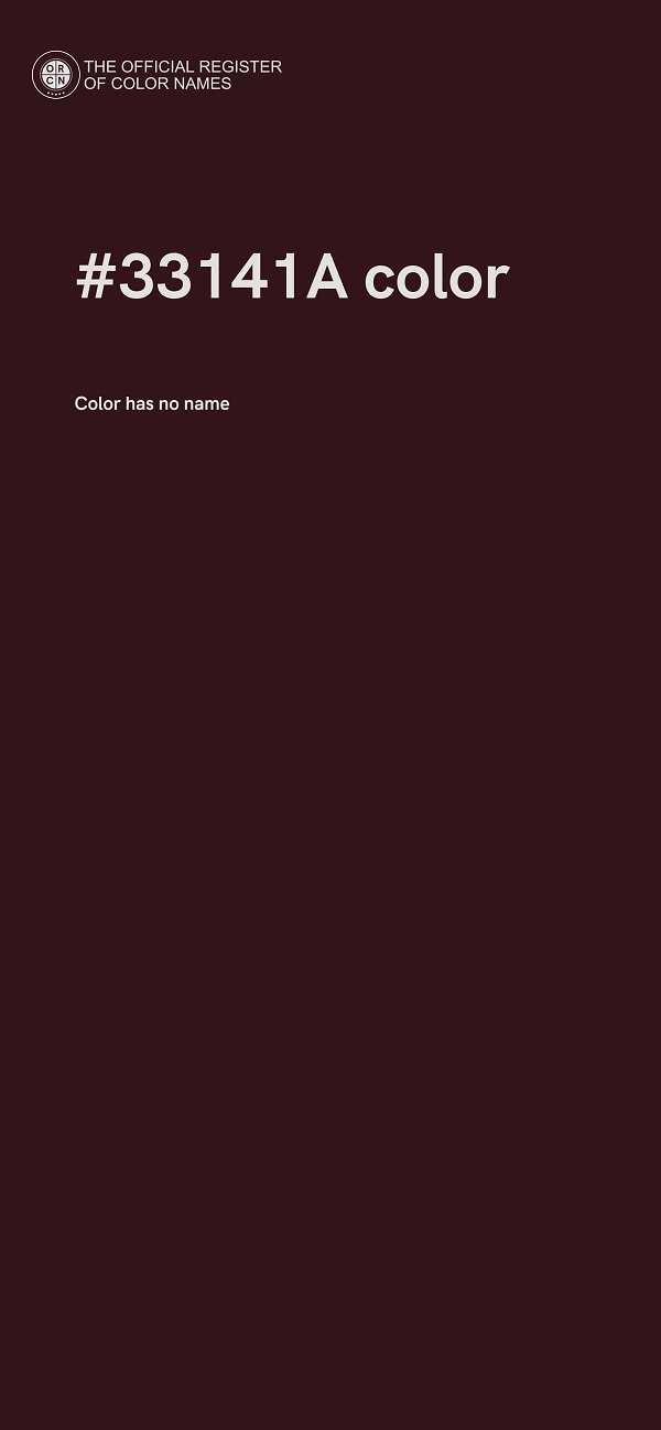 #33141A color image