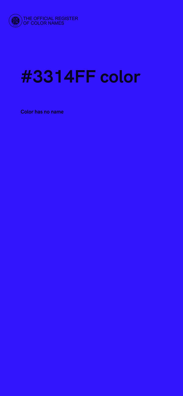 #3314FF color image