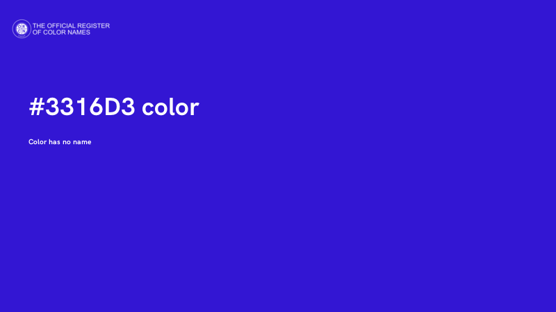 #3316D3 color image