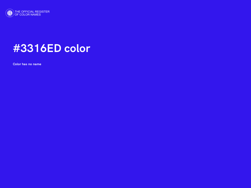 #3316ED color image