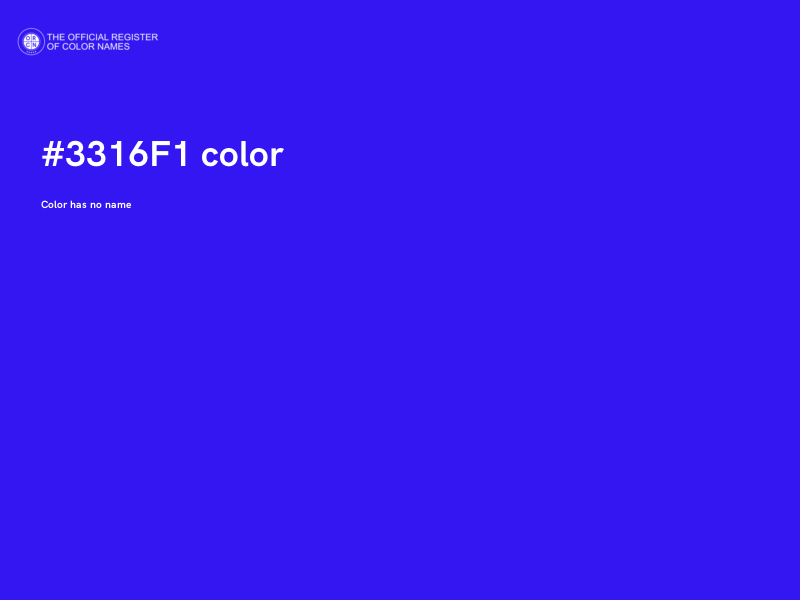 #3316F1 color image
