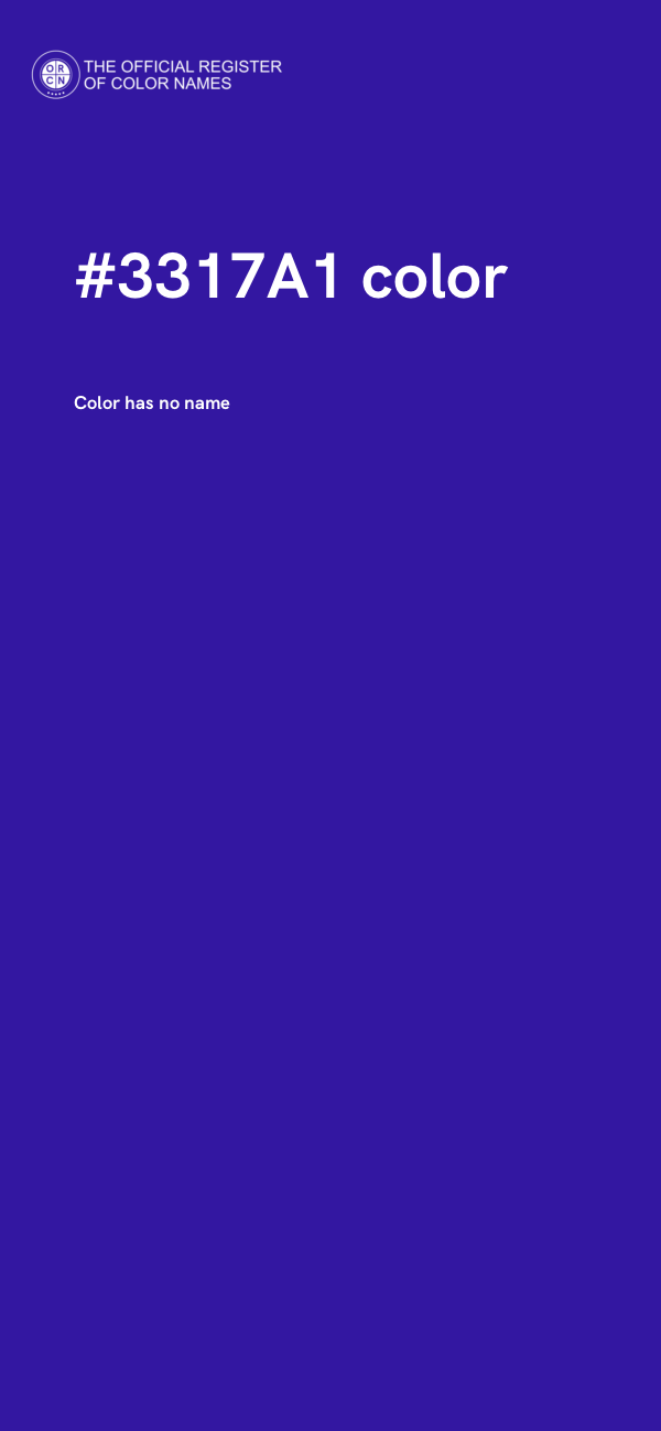 #3317A1 color image