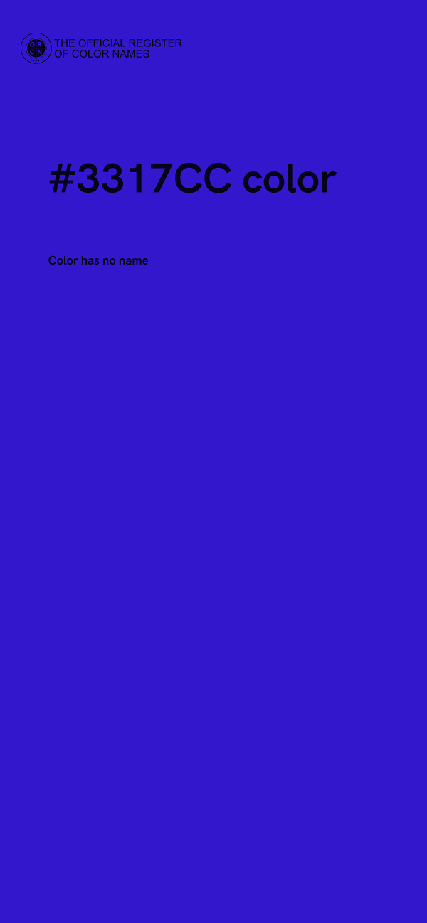#3317CC color image