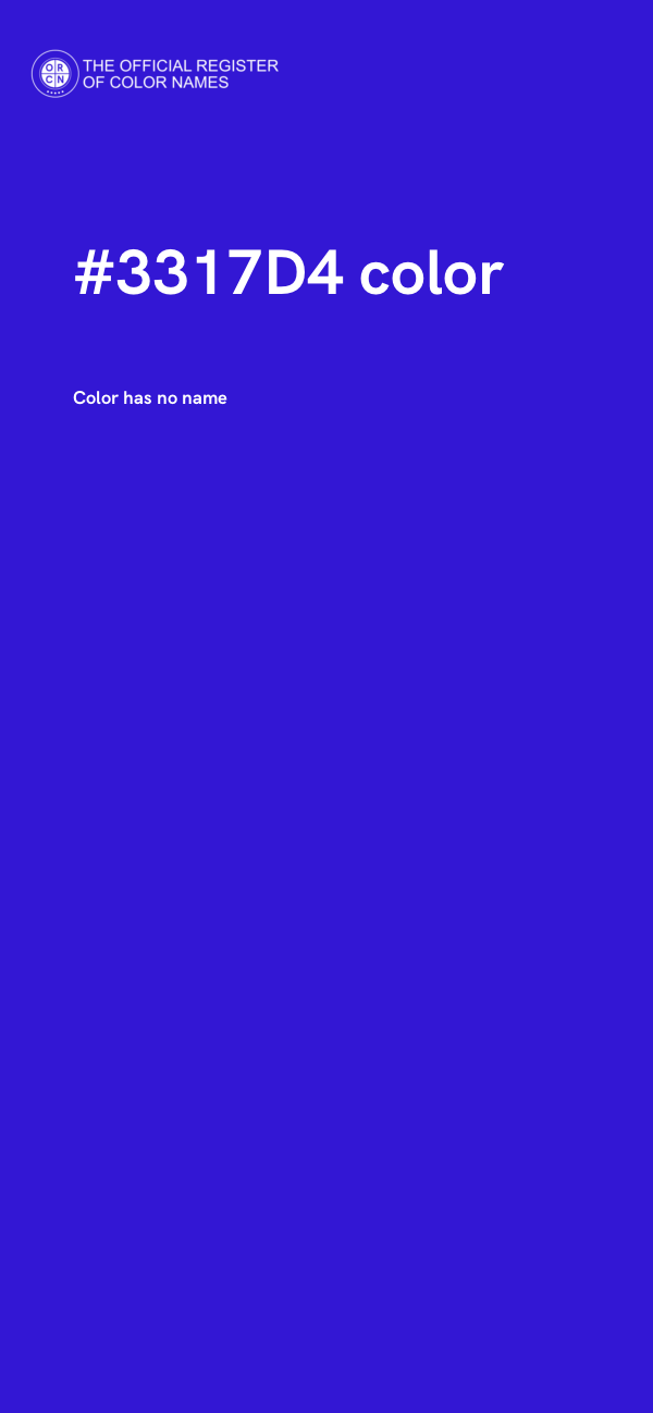 #3317D4 color image