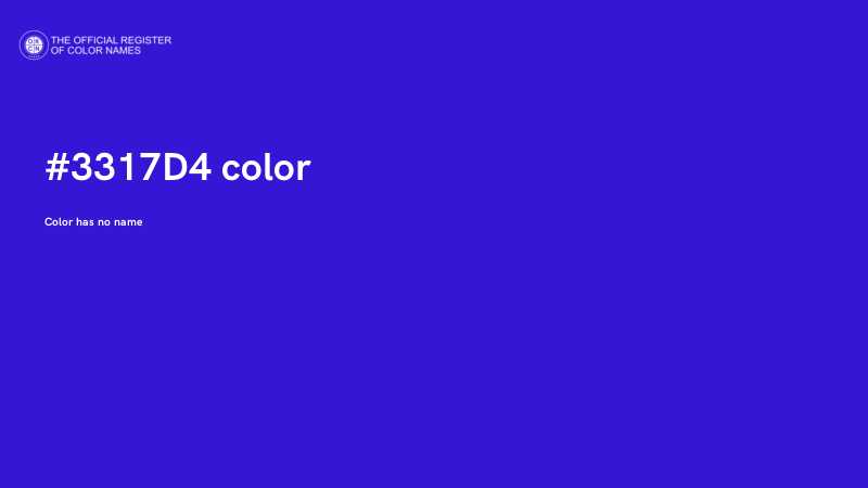 #3317D4 color image