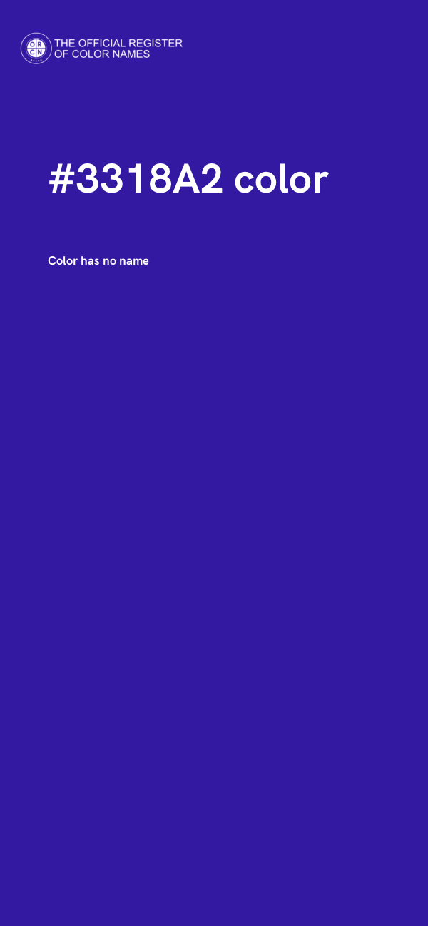 #3318A2 color image