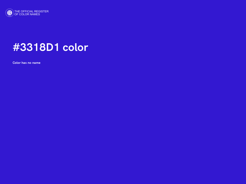 #3318D1 color image