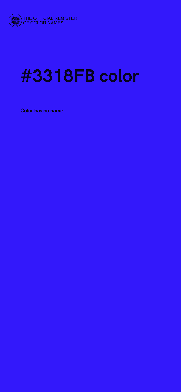 #3318FB color image