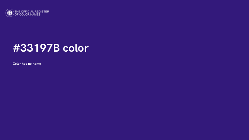 #33197B color image