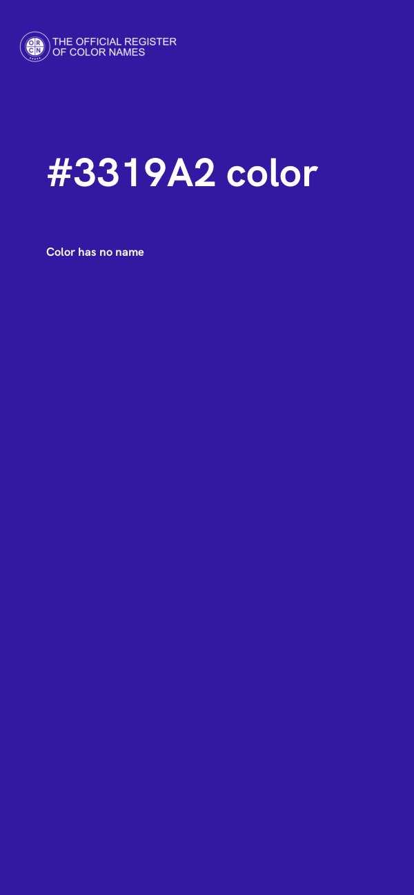 #3319A2 color image