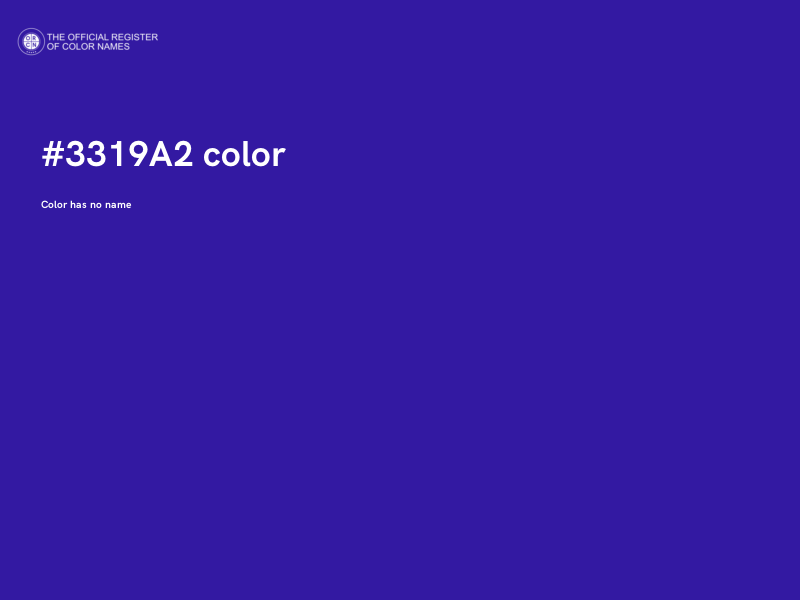 #3319A2 color image