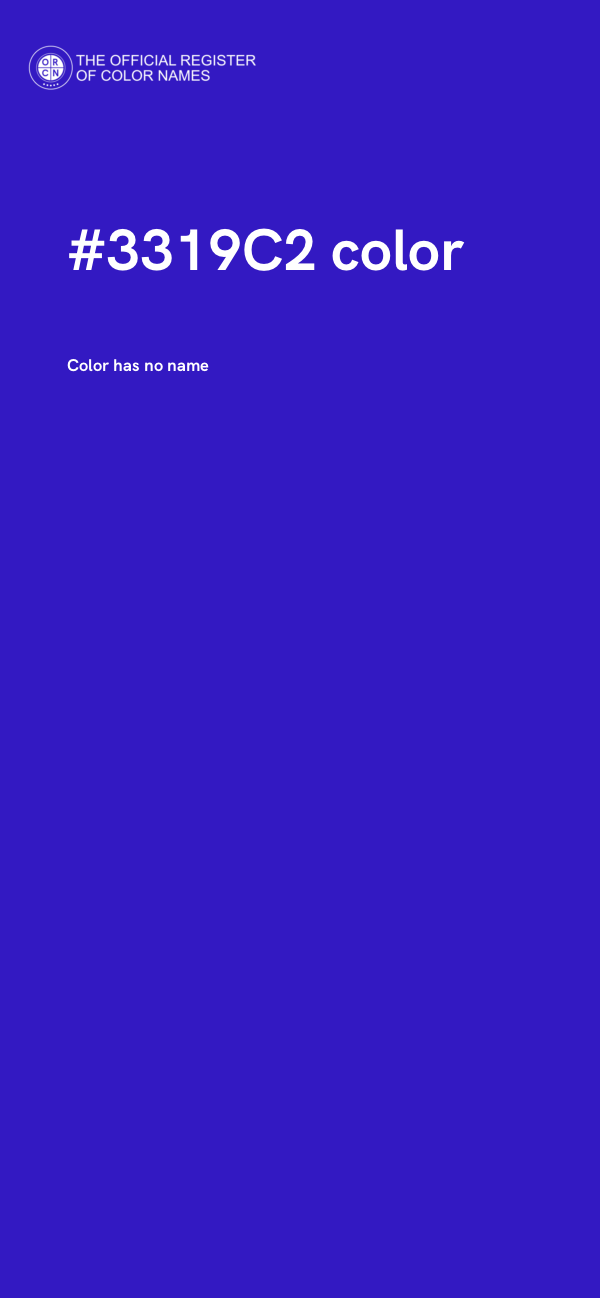 #3319C2 color image