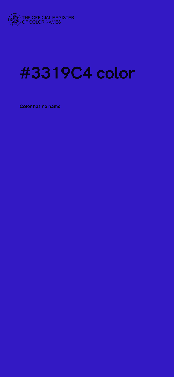 #3319C4 color image