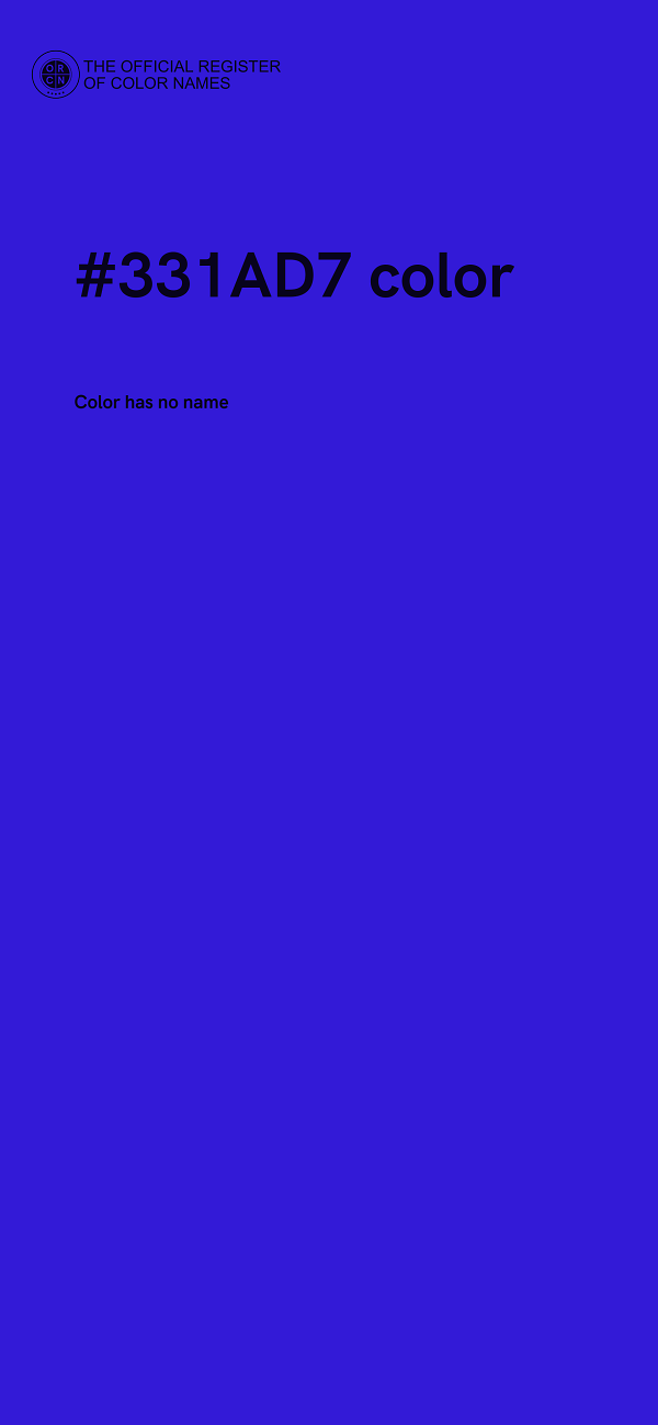 #331AD7 color image