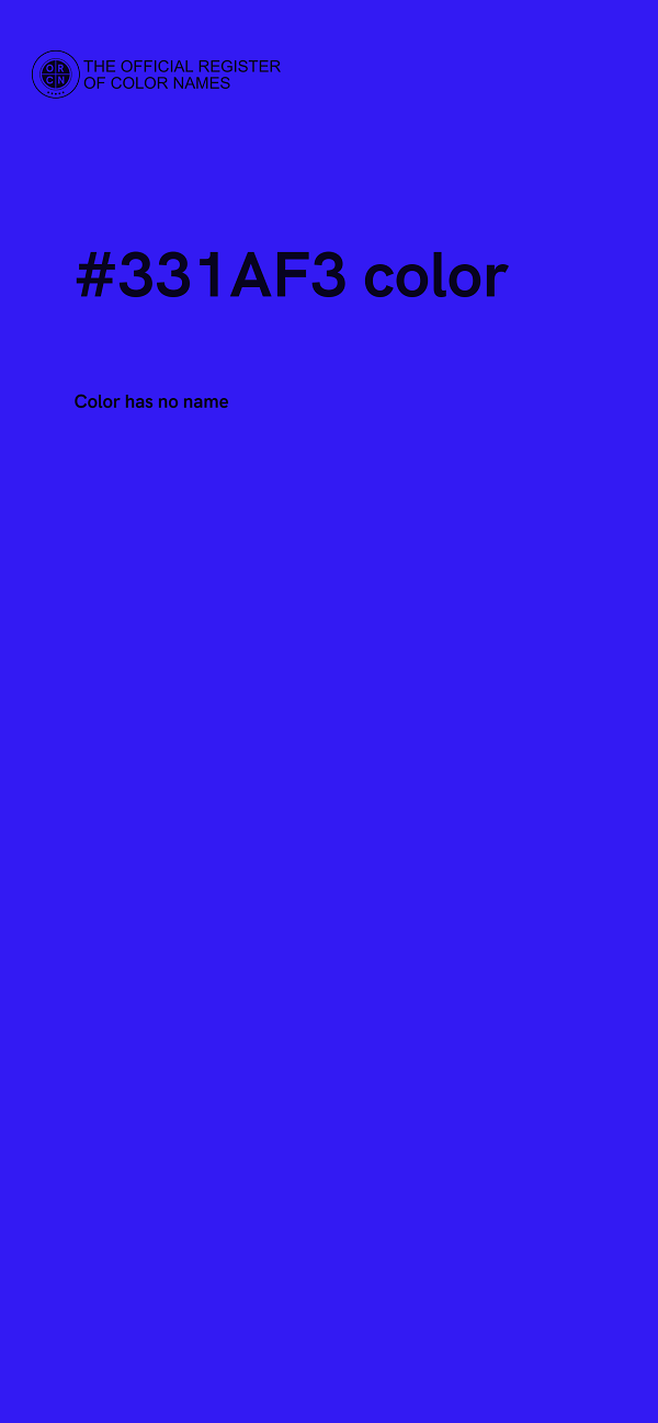 #331AF3 color image