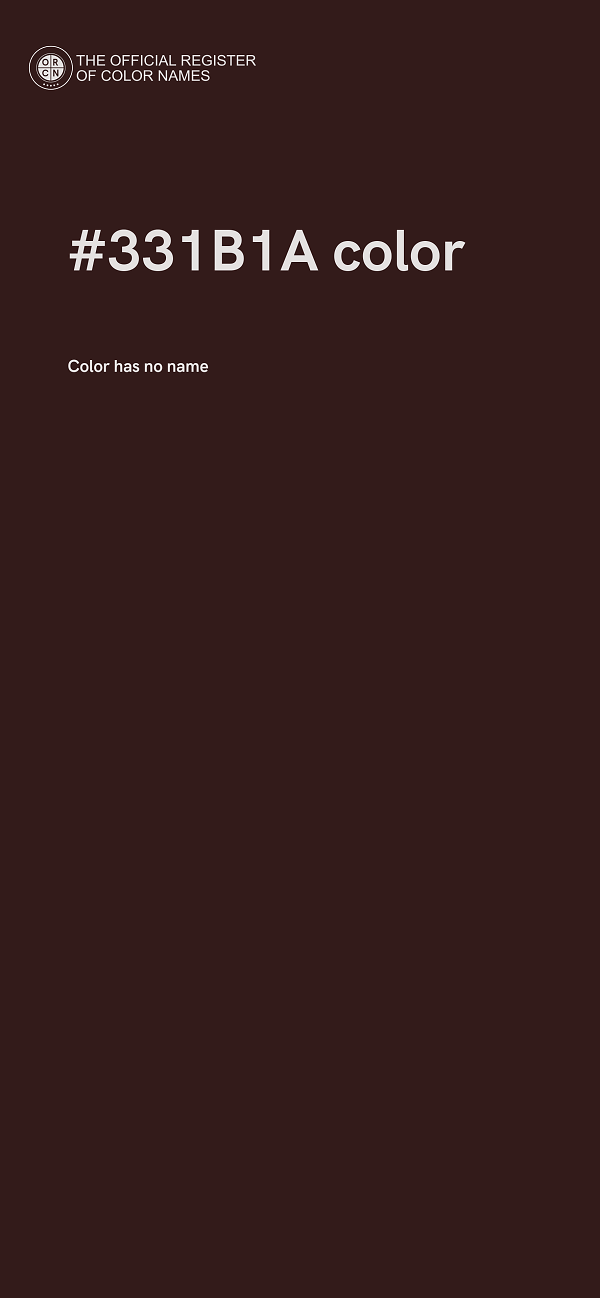 #331B1A color image