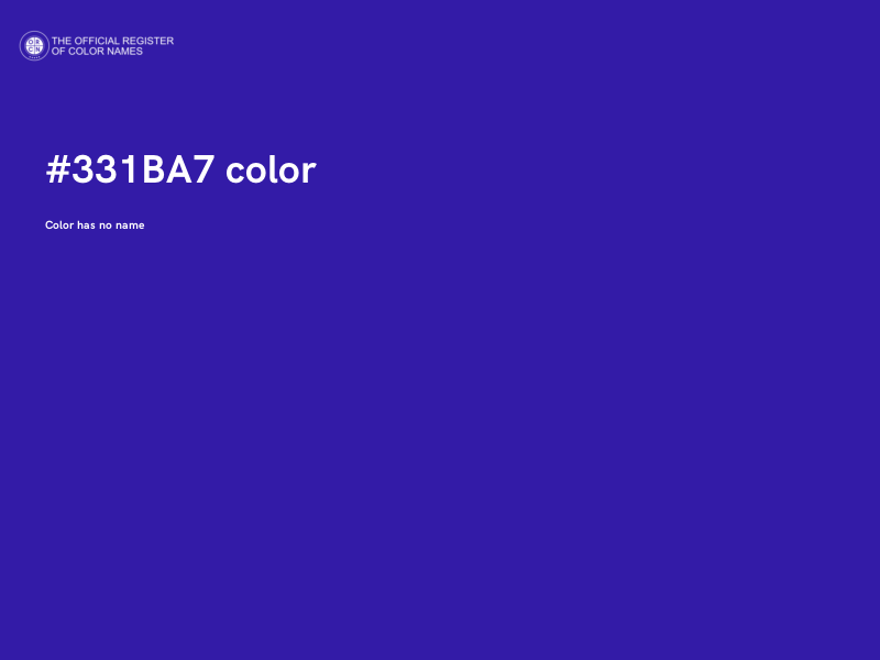 #331BA7 color image