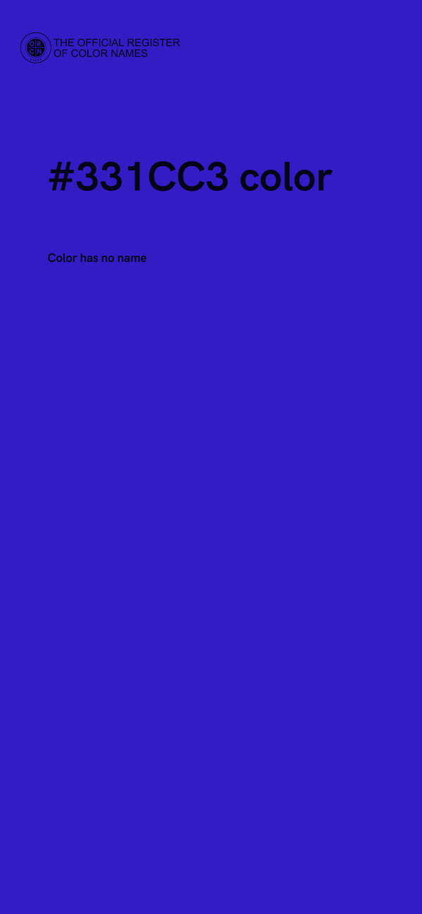 #331CC3 color image