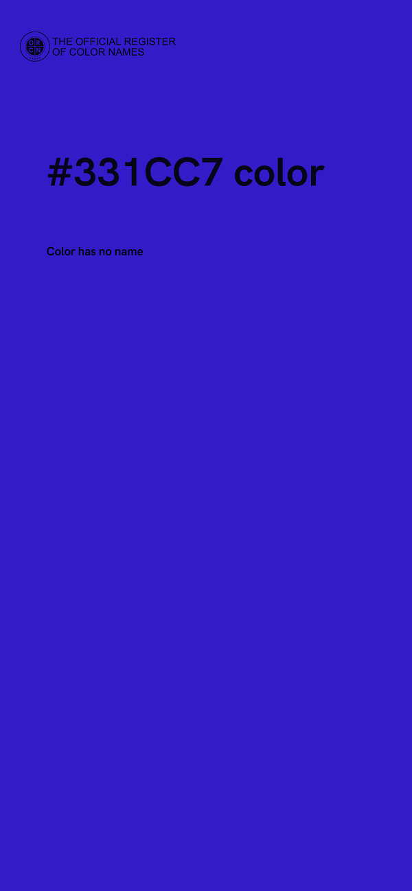 #331CC7 color image