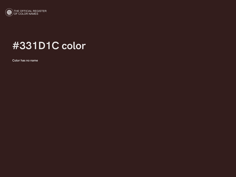 #331D1C color image