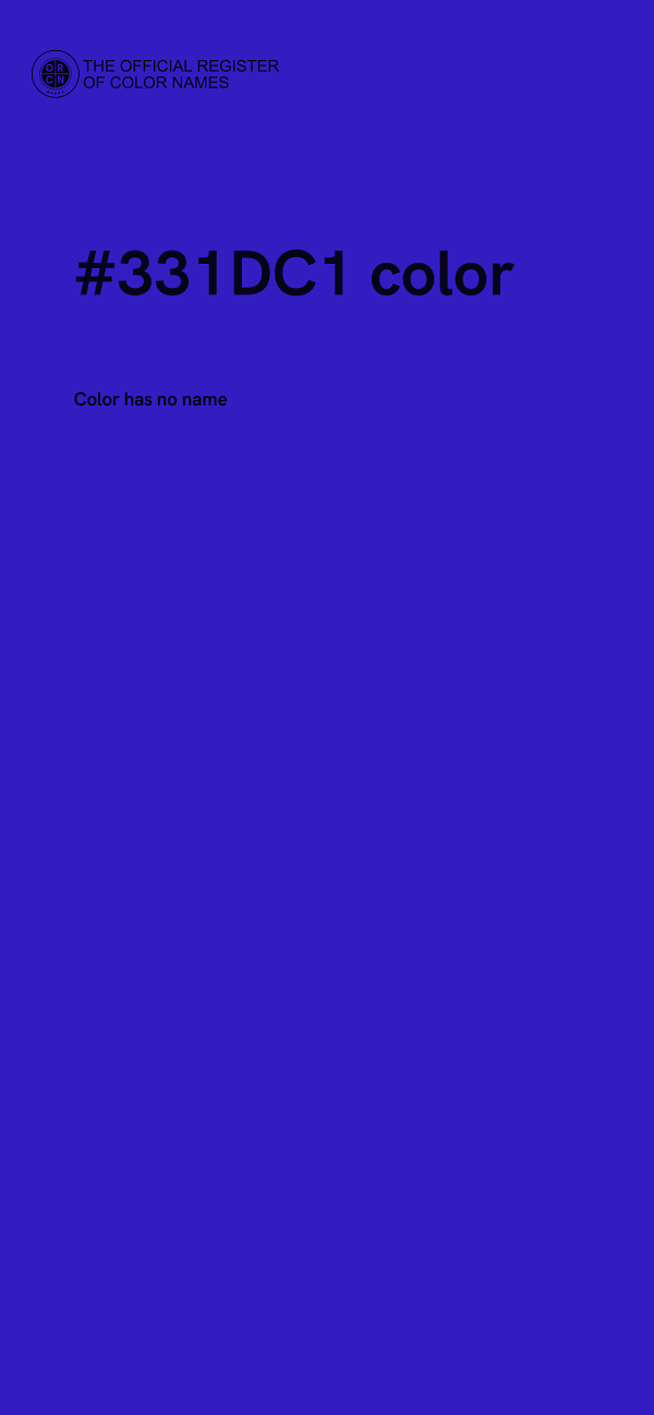 #331DC1 color image