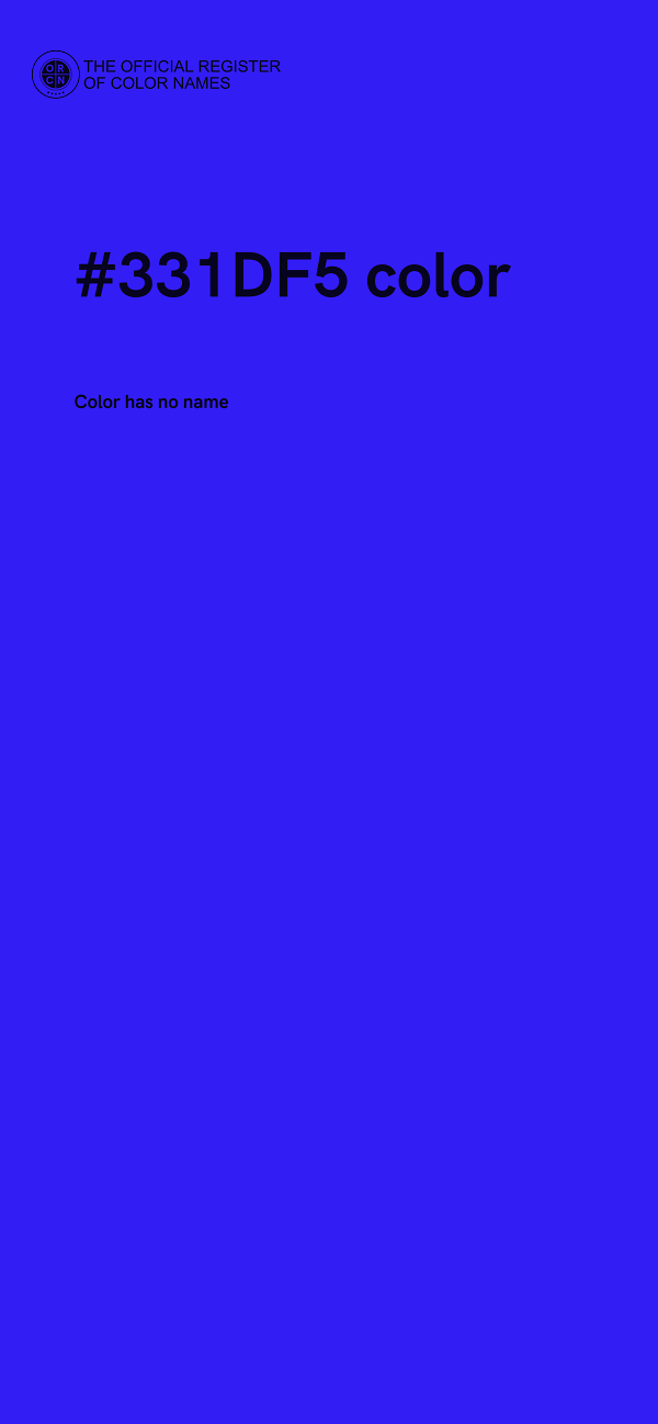 #331DF5 color image