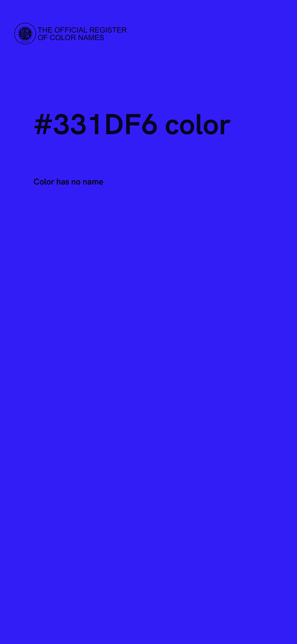 #331DF6 color image